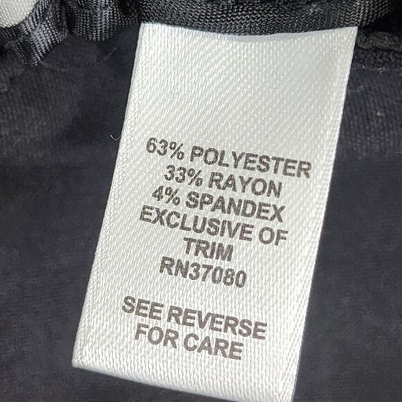 Woman Black Cato A-Line Skirt Elastic Waistband Zipper Closure Size 14/16W - Picture 8 of 12